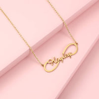 Personalized Infinity Necklace with 1 Name