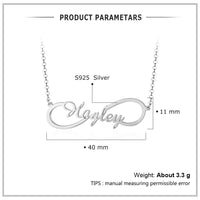 Personalized Infinity Necklace with 1 Name
