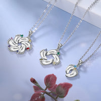 Personalized Baby Feet Sterling Silver Pendant/Necklace: 1 Name