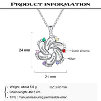 Personalized Baby Feet Sterling Silver Pendant/Necklace: 1 Name