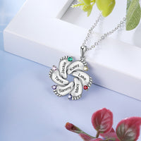 Personalized Baby Feet Sterling Silver Pendant/Necklace: 1 Name