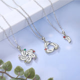 Personalized Baby Feet Sterling Silver Pendant/Necklace: 1 Name