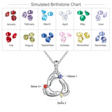 Personalized Baby Feet Sterling Silver Pendant/Necklace: 1 Name