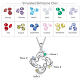 Personalized Baby Feet Sterling Silver Pendant/Necklace: 1 Name