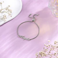 Personalized Stainless Steel Name Adjustable Bracelet