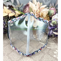 New Improved Design! Handsewn Face Cover with Adjustable Elastic - Clear Vinyl - 5 Sizes