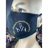 Exclusive! Handsewn and Embroidered Face Cover with Filter Pocket, Bendable Nose Wire, & Adjustable - Alan Revere Toolbox Initiative - 5 Sizes