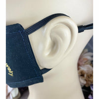 Exclusive! Handsewn and Embroidered Face Cover with Filter Pocket, Bendable Nose Wire, & Adjustable - Alan Revere Toolbox Initiative - 5 Sizes
